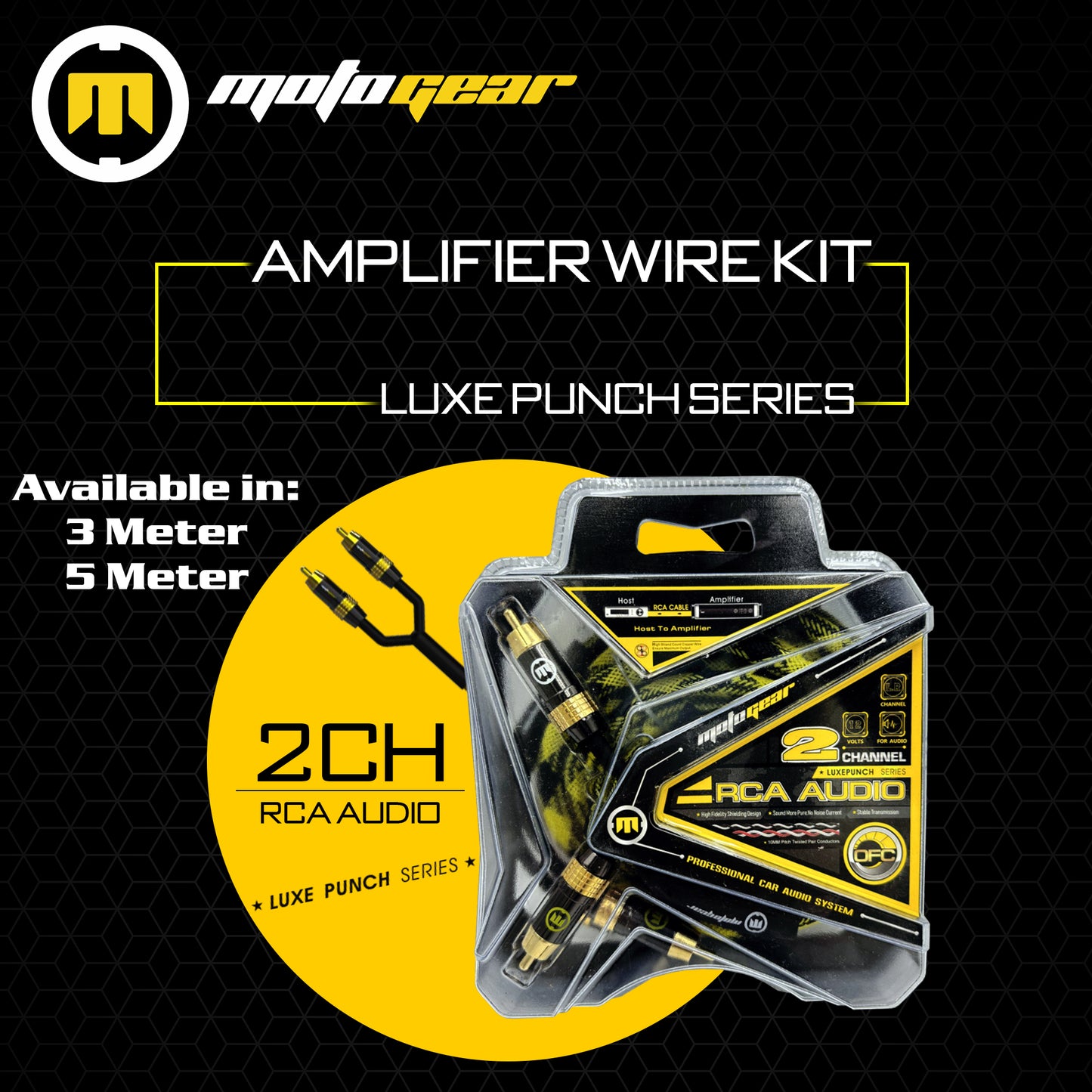 THE LUXEPUNCH SERIES 2 CHANNEL RCA CABLE (5 METRES)