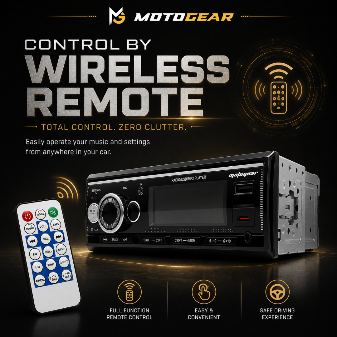 MOTOGEAR FM-4 4x60W MOSFET Car FM Stereo Player