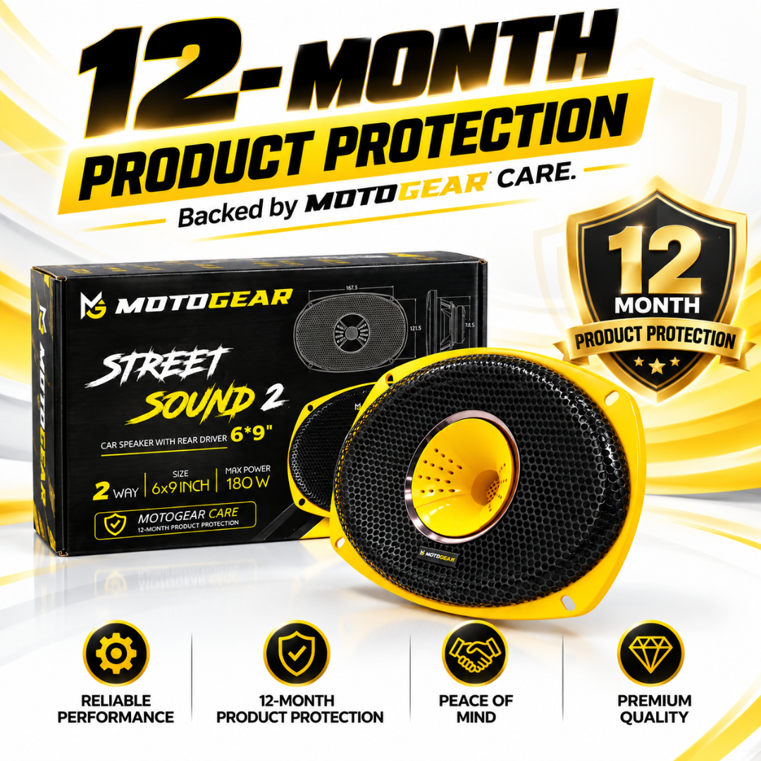 MOTOGEAR Street Sound 2 6x9 Inch 2-Way Car Speaker (Pack of 1)
