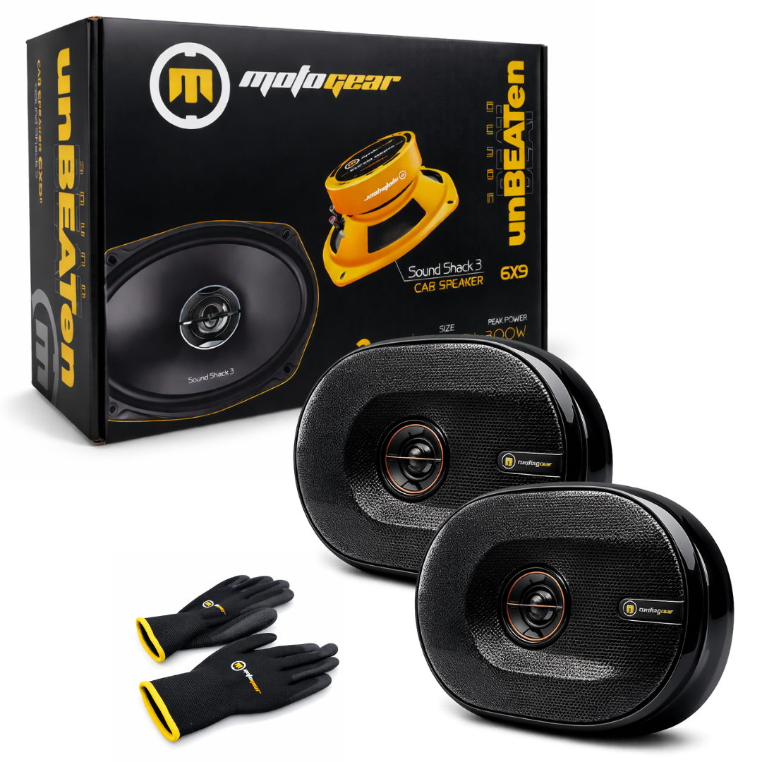 MOTOGEAR 300W Max-150W RMS Power Car Speaker | High Performance | Universal Fit For All Cars ( Pack of 2)