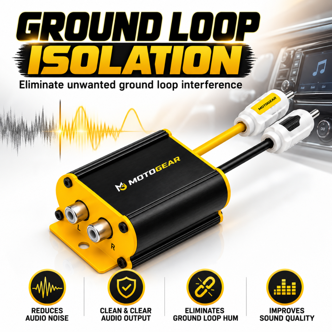 MOTOGEAR Noise Killer 1 2-Channel RCA Ground Loop Isolator (Pack of 1)