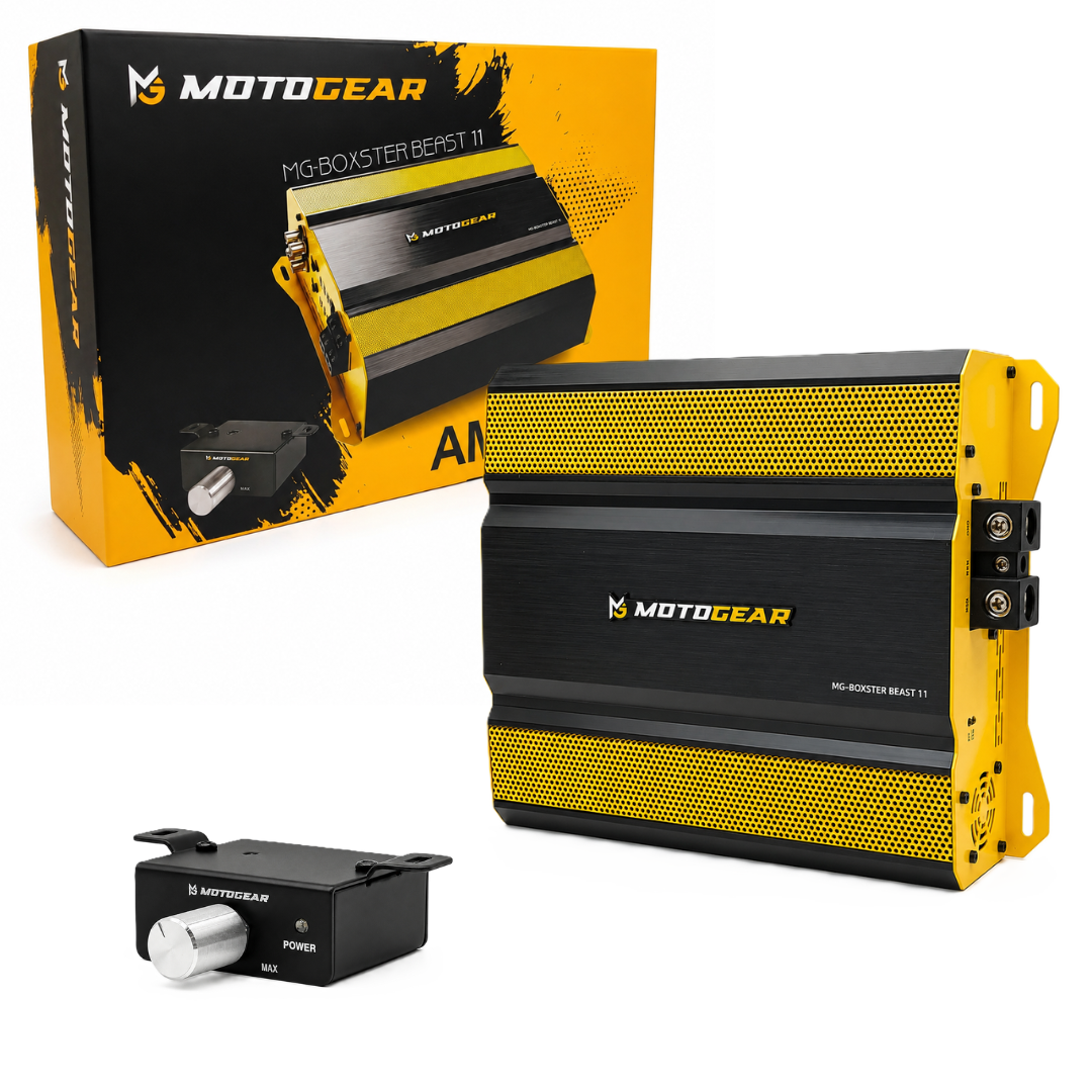 MOTOGEAR Boxster Beast 11 1200W RMS 4 Channel Class AB Power Amplifier
