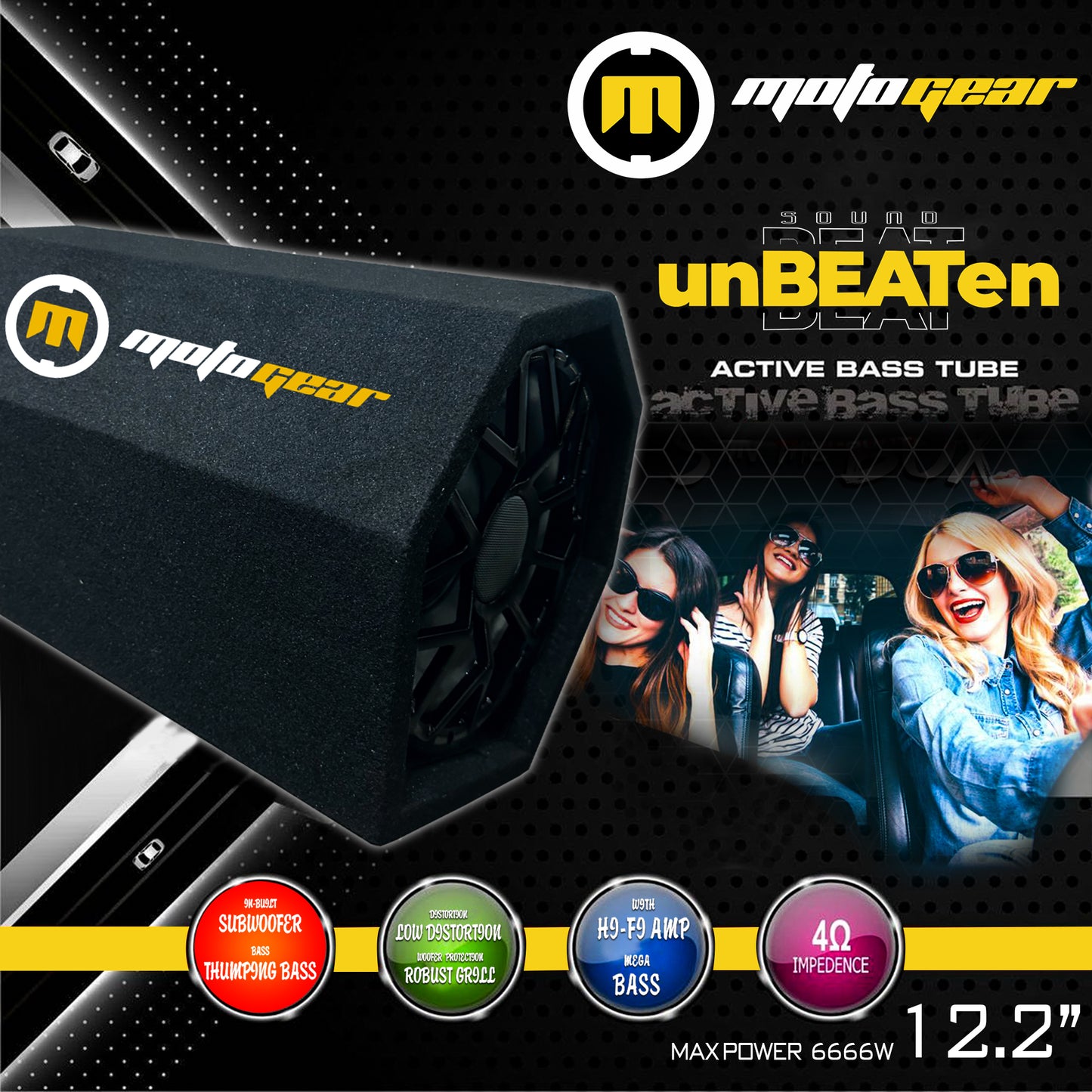 THE 12 INCH BASSTUBE MG-THUNDER 12.2