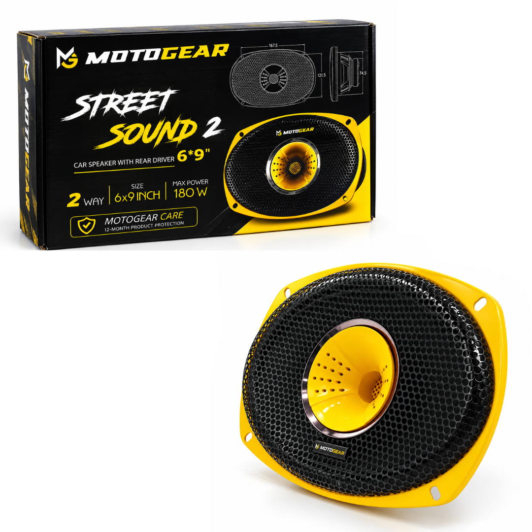 MOTOGEAR Street Sound 2 6x9 Inch 2-Way Car Speaker (Pack of 1)