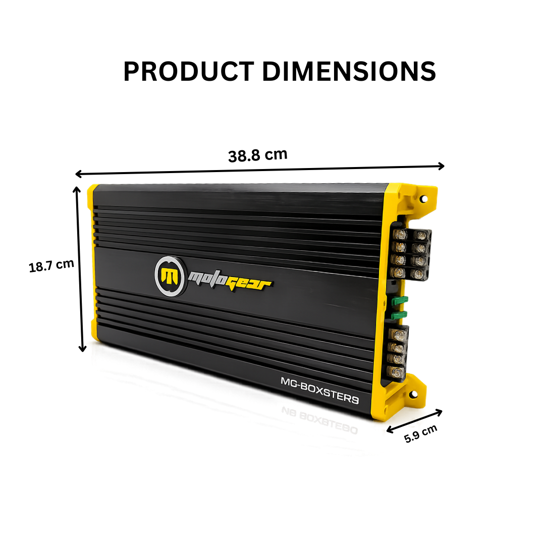 MOTOGEAR Boxster-9 4x80W RMS 4 Channel Class AB Amplifier