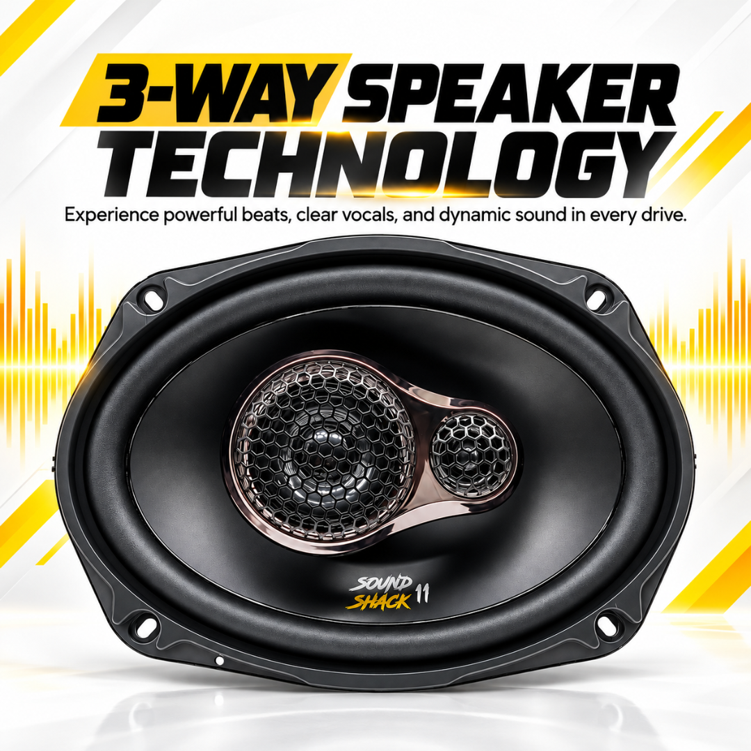 MOTOGEAR 6x9 Inch 60W RMS Sound Shack 11 Oval Car Speaker (Pack of 2)