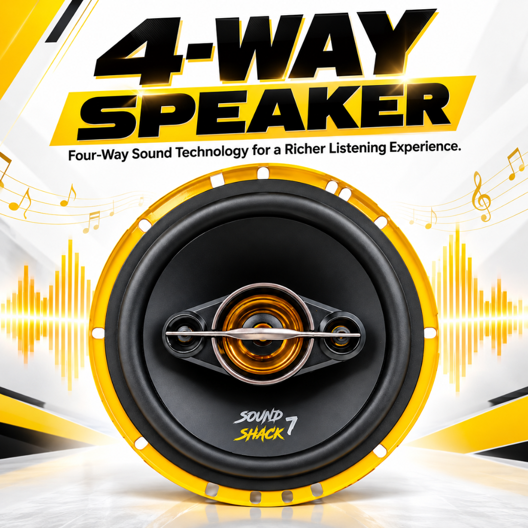 MOTOGEAR 6.5 Inch 30W RMS Sound Shack 7 Mid Range Car Speaker (Pack of 2)