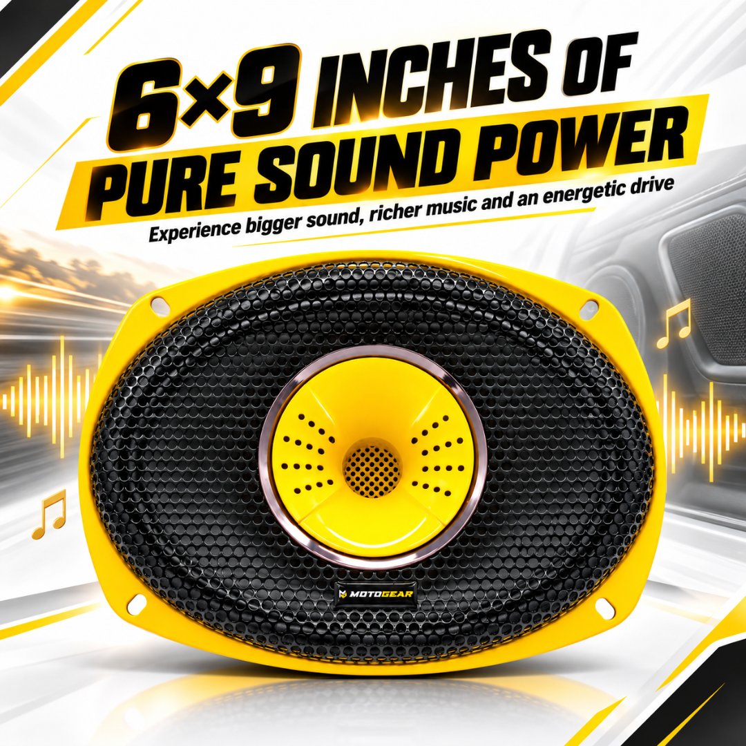 MOTOGEAR Street Sound 2 6x9 Inch 2-Way Car Speaker (Pack of 1)