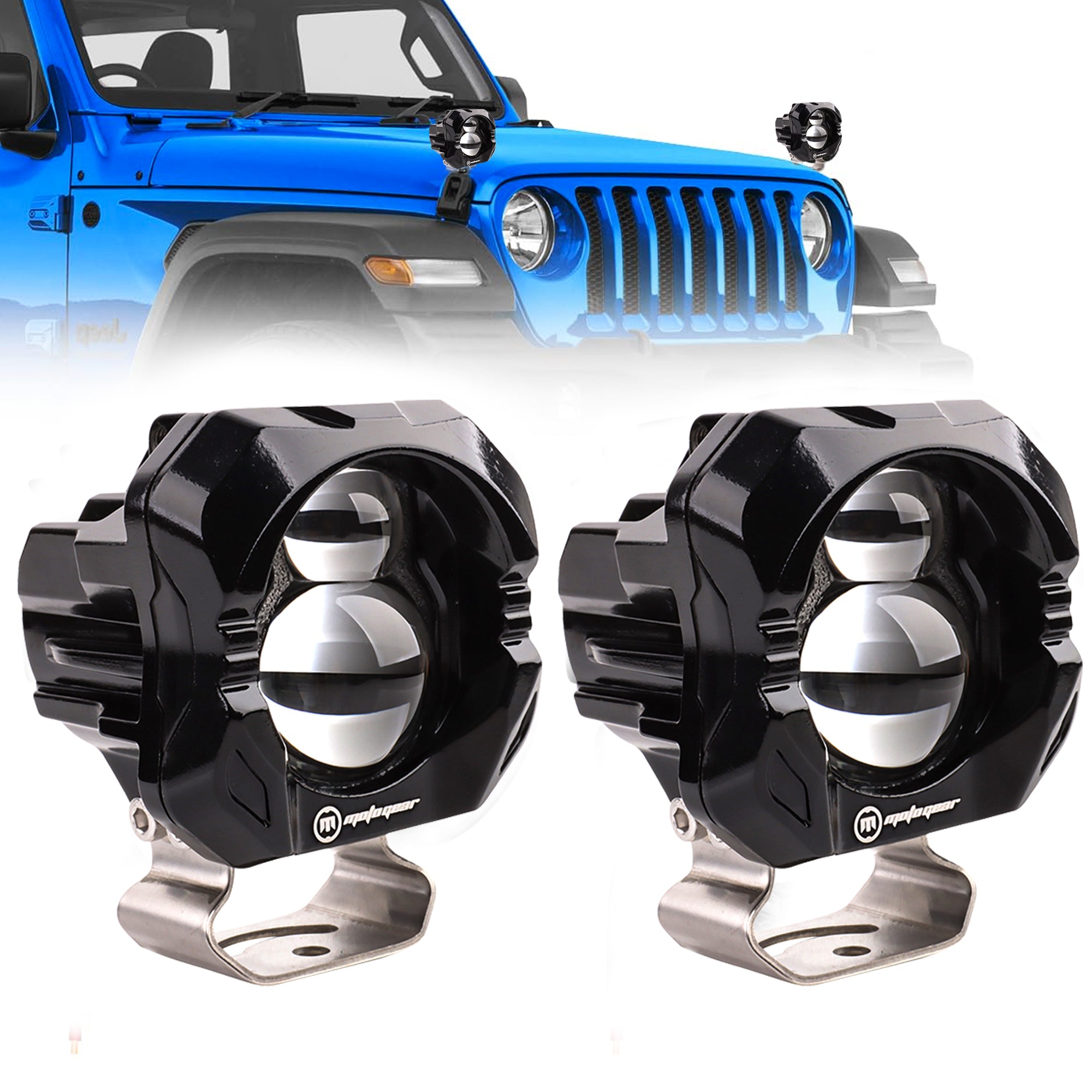 MOTOGEAR LUX01 90W 3 Inch LED Auxiliary Fog Light