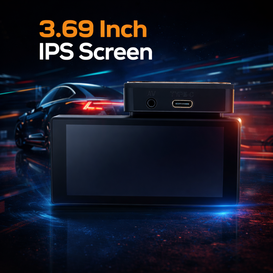 MOTOGEAR Trim Cam-5 2 Channel 3.69 Inch Screen 4K Dash Camera
