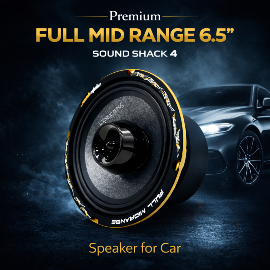MOTOGEAR Sound Shack-4 140W RMS 6.5 Inch Full Mid Range Car Speaker