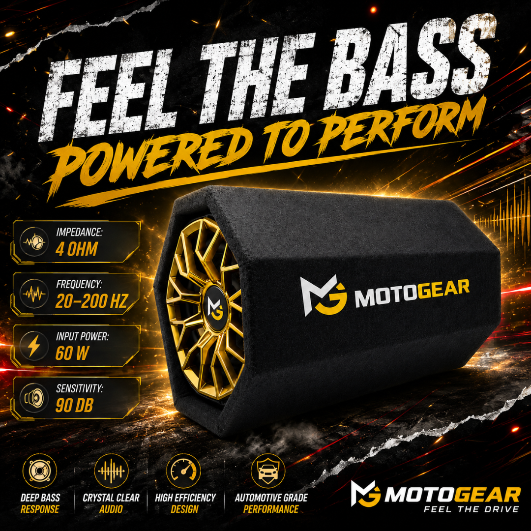 MOTOGEAR Thunder 8.2 Inch 3666W Max Power Active Bass Tube