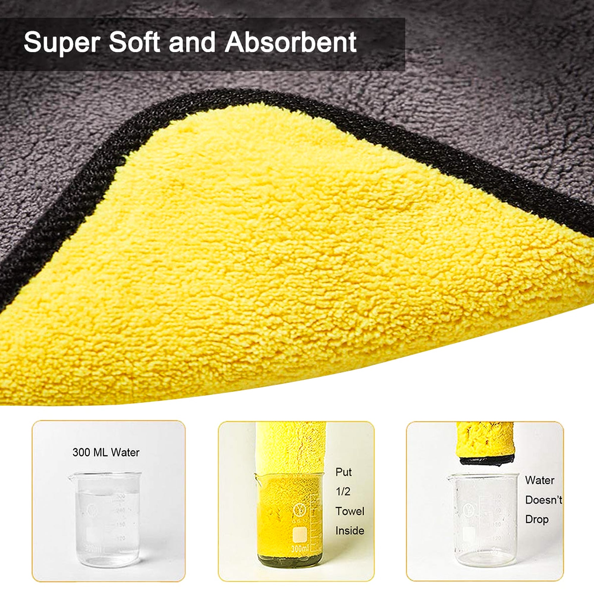 The Yellow Towel For Car 40X60CM
