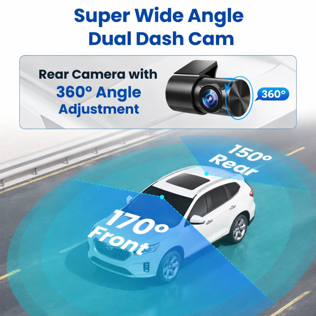 MOTOGEAR Trim Cam-5 2 Channel 3.69 Inch Screen 4K Dash Camera
