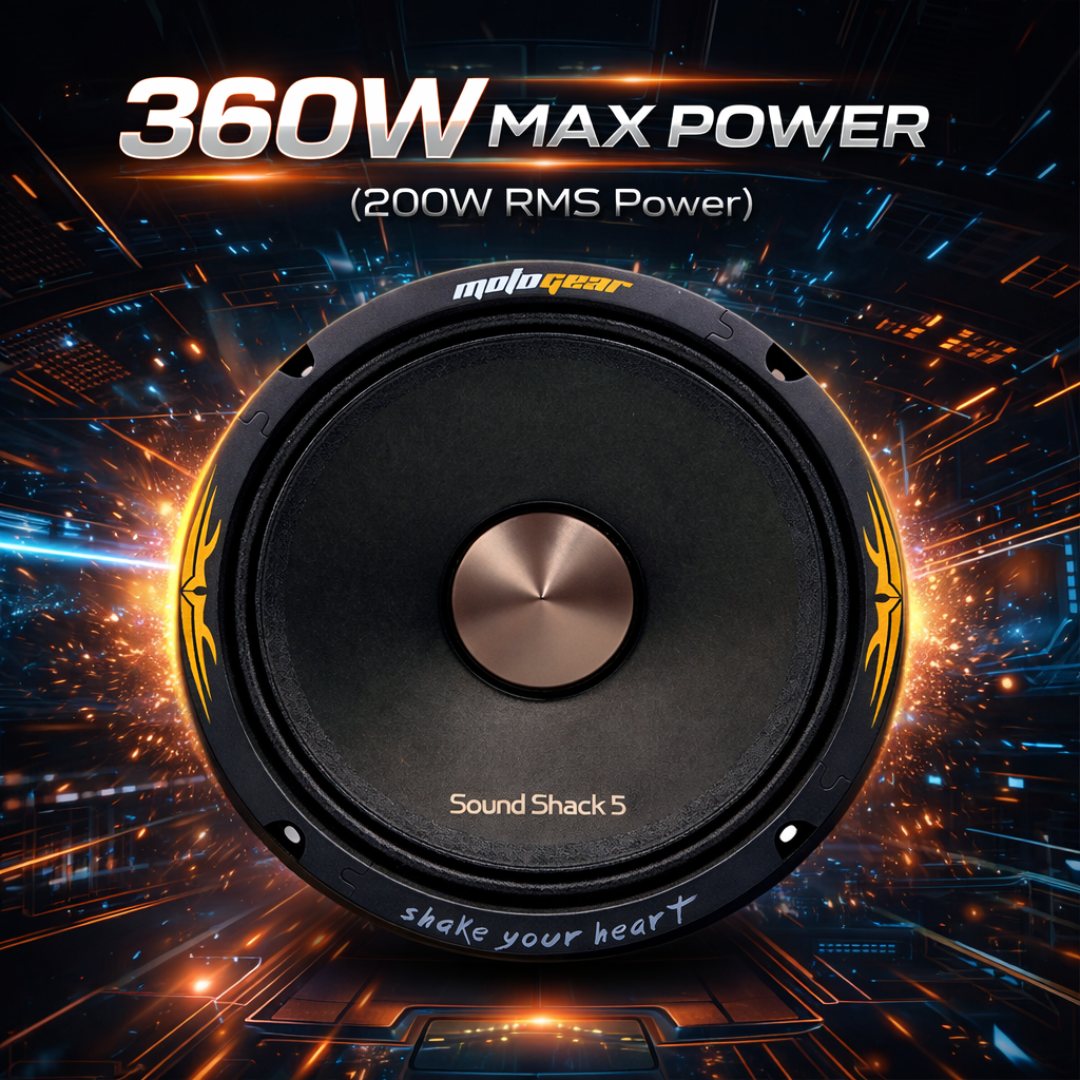 MOTOGEAR Sound Shack-5 200W RMS 6.5 Inch Full Mid Range Car Speaker