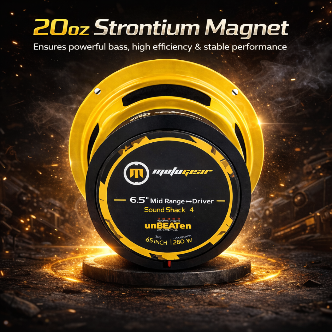 MOTOGEAR Sound Shack-4 140W RMS 6.5 Inch Full Mid Range Car Speaker