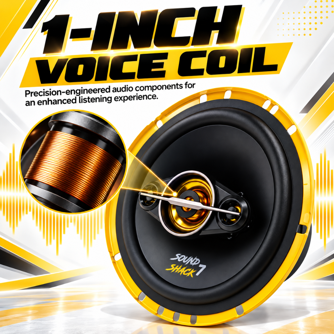 MOTOGEAR 6.5 Inch 30W RMS Sound Shack 7 Mid Range Car Speaker (Pack of 2)