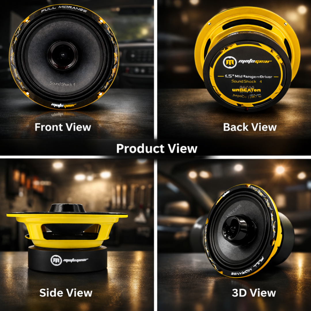 MOTOGEAR Sound Shack-4 140W RMS 6.5 Inch Full Mid Range Car Speaker