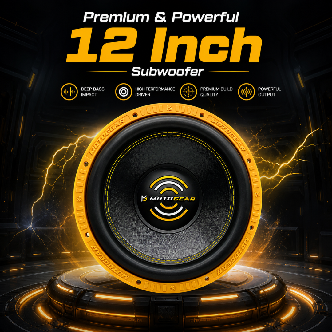 MOTOGEAR Knockdown-17 700W RMS 12 Inch Car Subwoofer