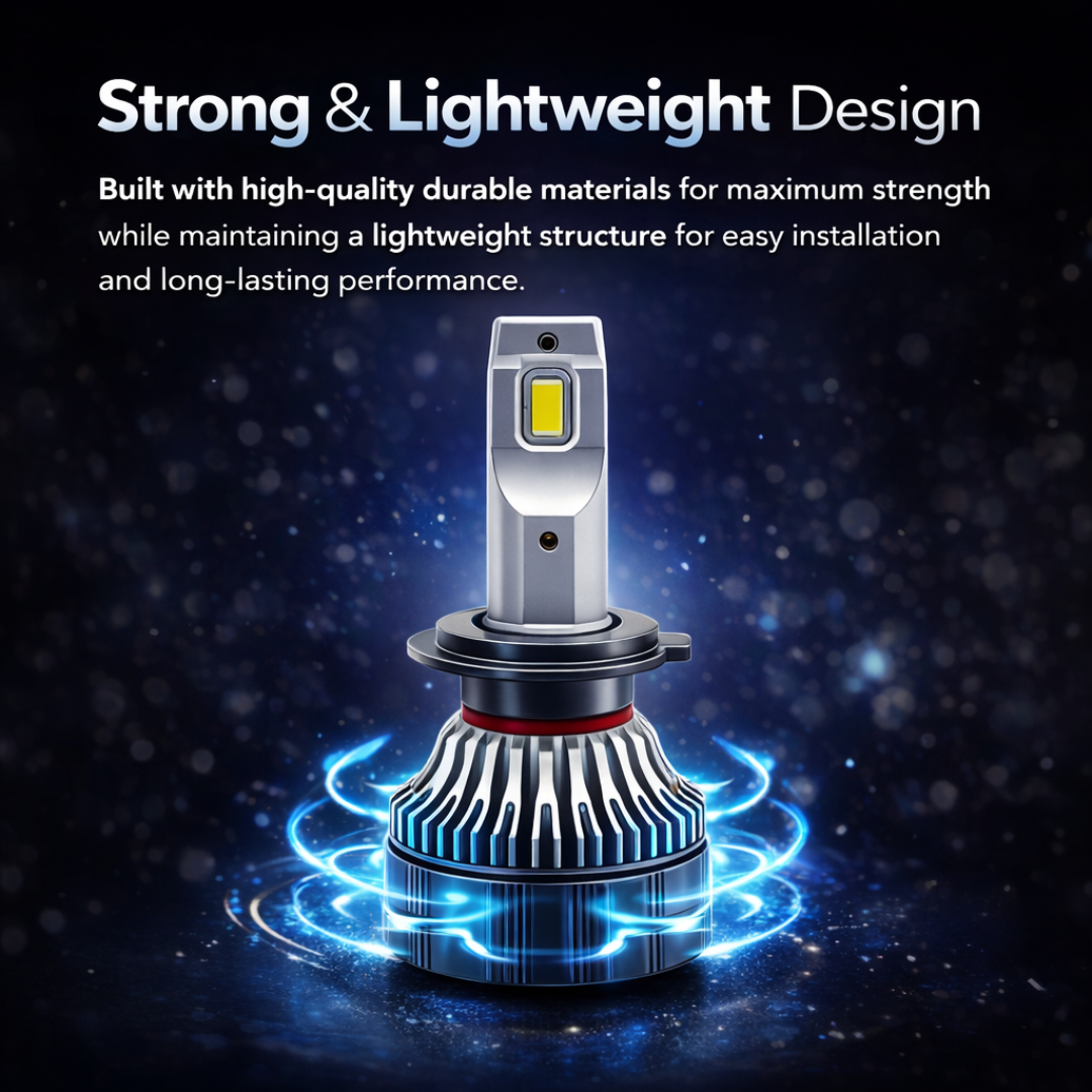 MOTOGEAR White 199 Watt H7 Fitting LED Headlight Bulb