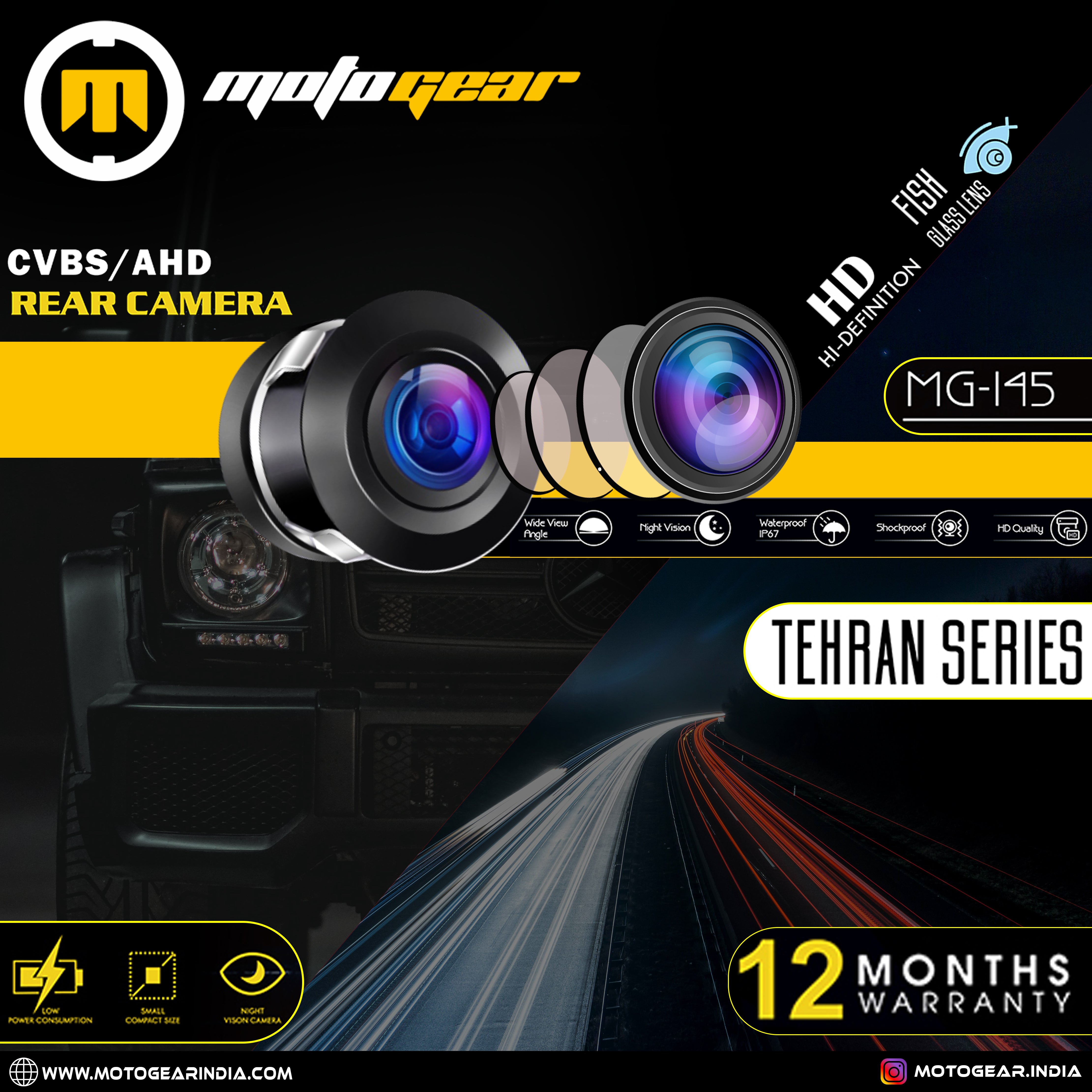 THE REAR VIEW FISH EYE CAMERA MG-145