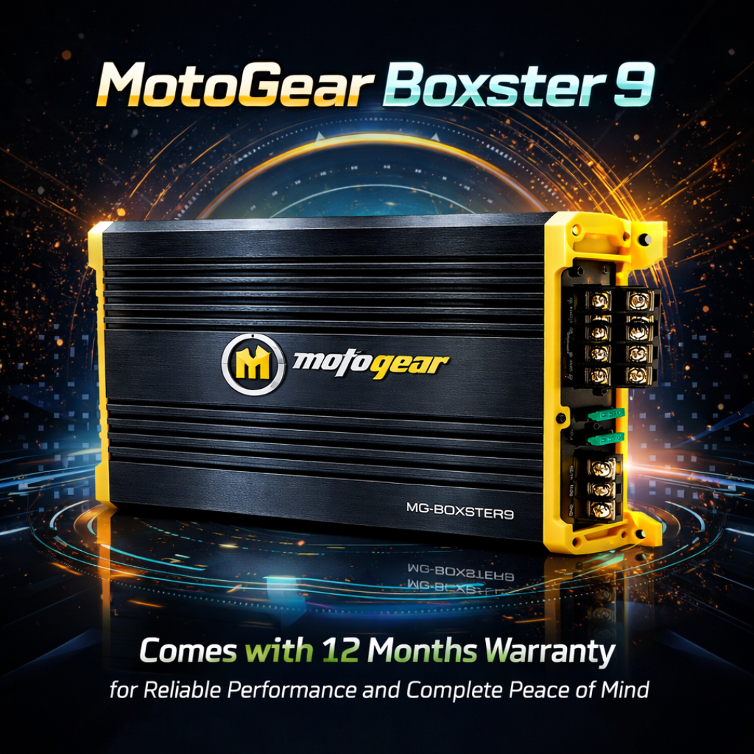MOTOGEAR Boxster-9 4x80W RMS 4 Channel Class AB Amplifier