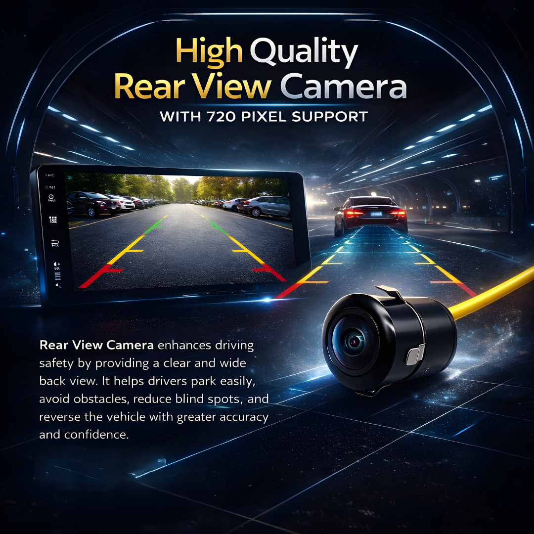 MOTOGEAR Storm Vibe-2 4GB RAM+64GB ROM 9 Inch QLED Car Android Player