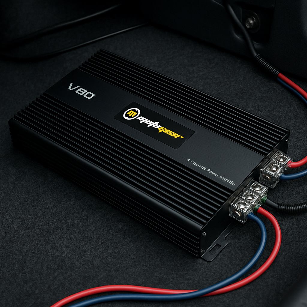 MOTOGEAR Boxster-4 4x80W RMS 4 Channel Class AB Amplifier