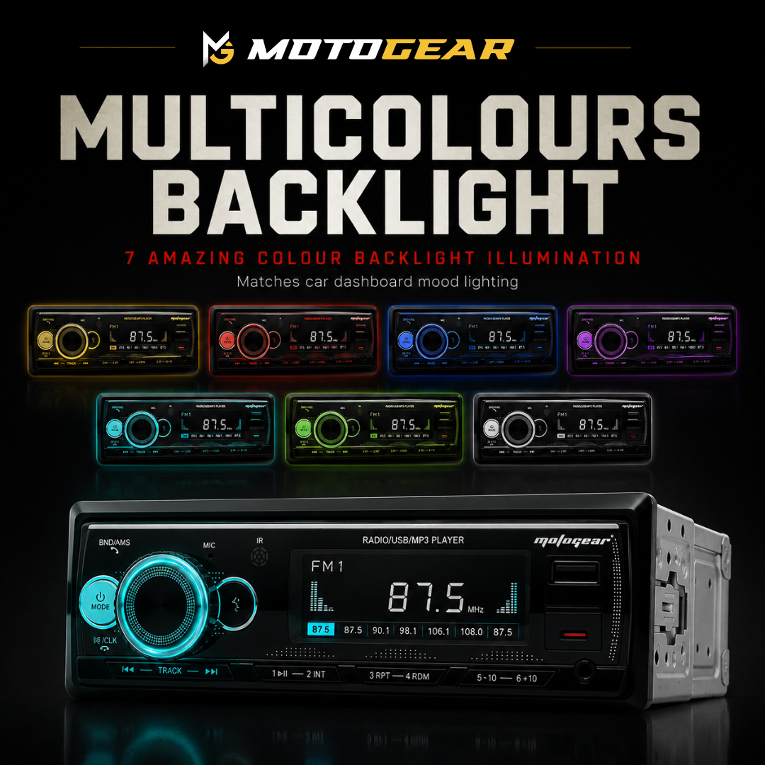 MOTOGEAR FM-4 4x60W MOSFET Car FM Stereo Player