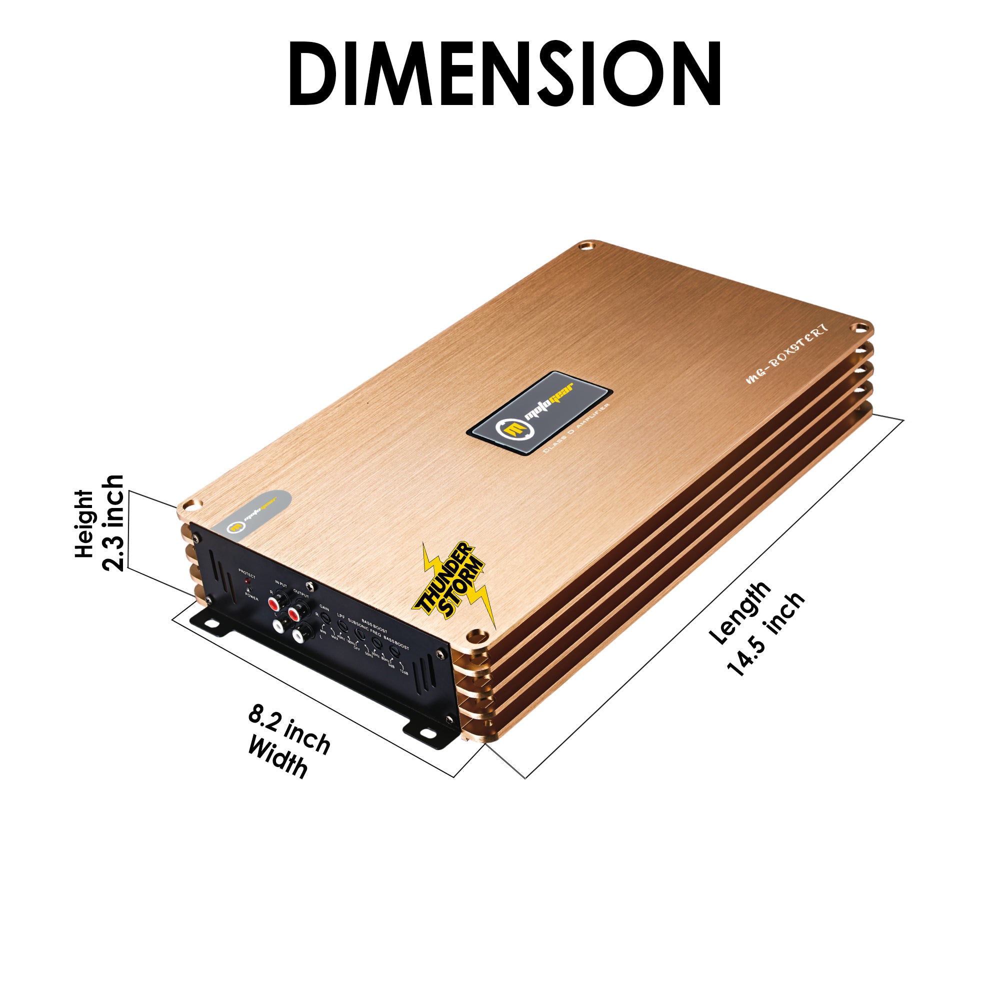 MOTOGEAR Boxster-7 1500W RMS Mono Block Class D Amplifier