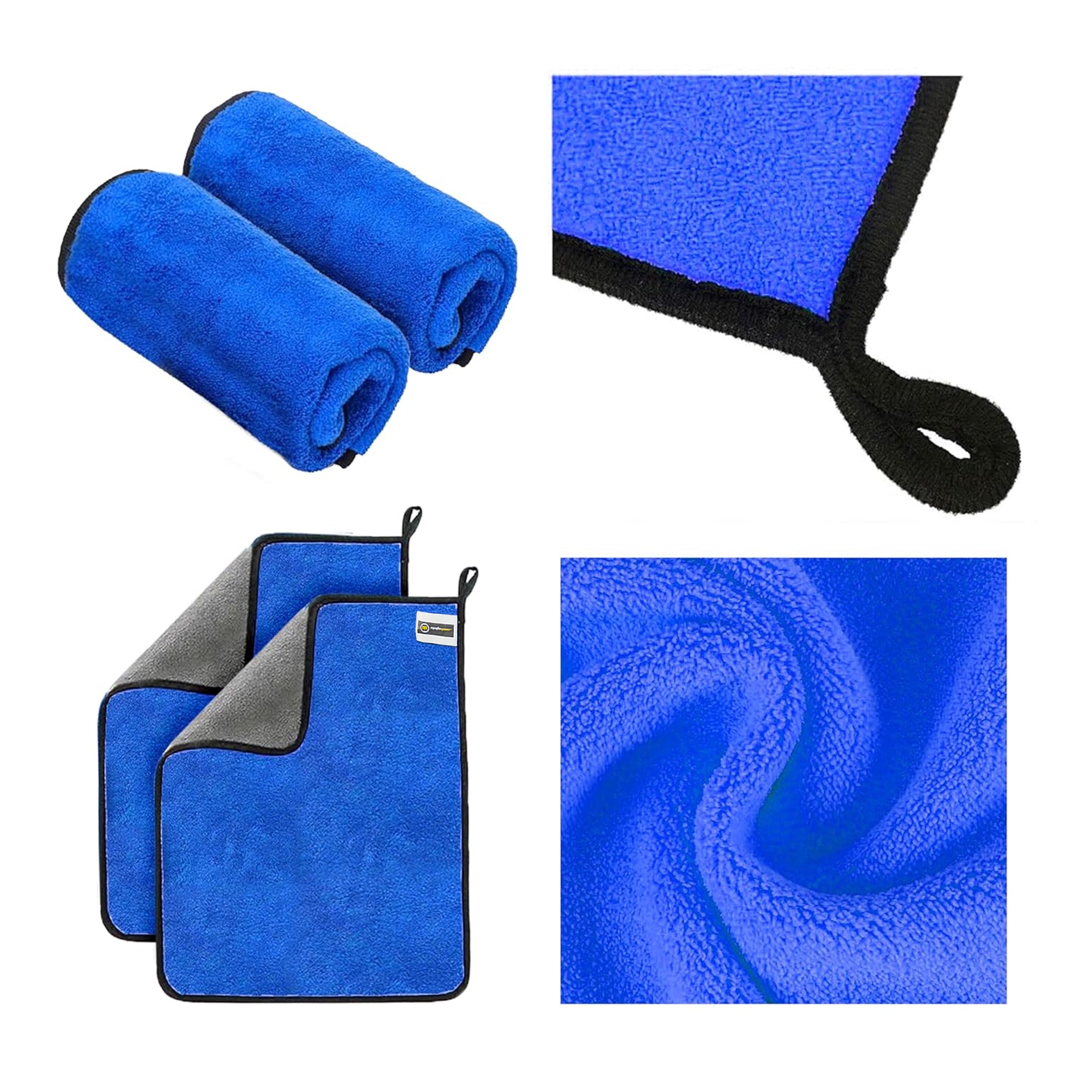 MOTOGEAR Blue 40 x 40 CM Microfiber Cleaning Towel