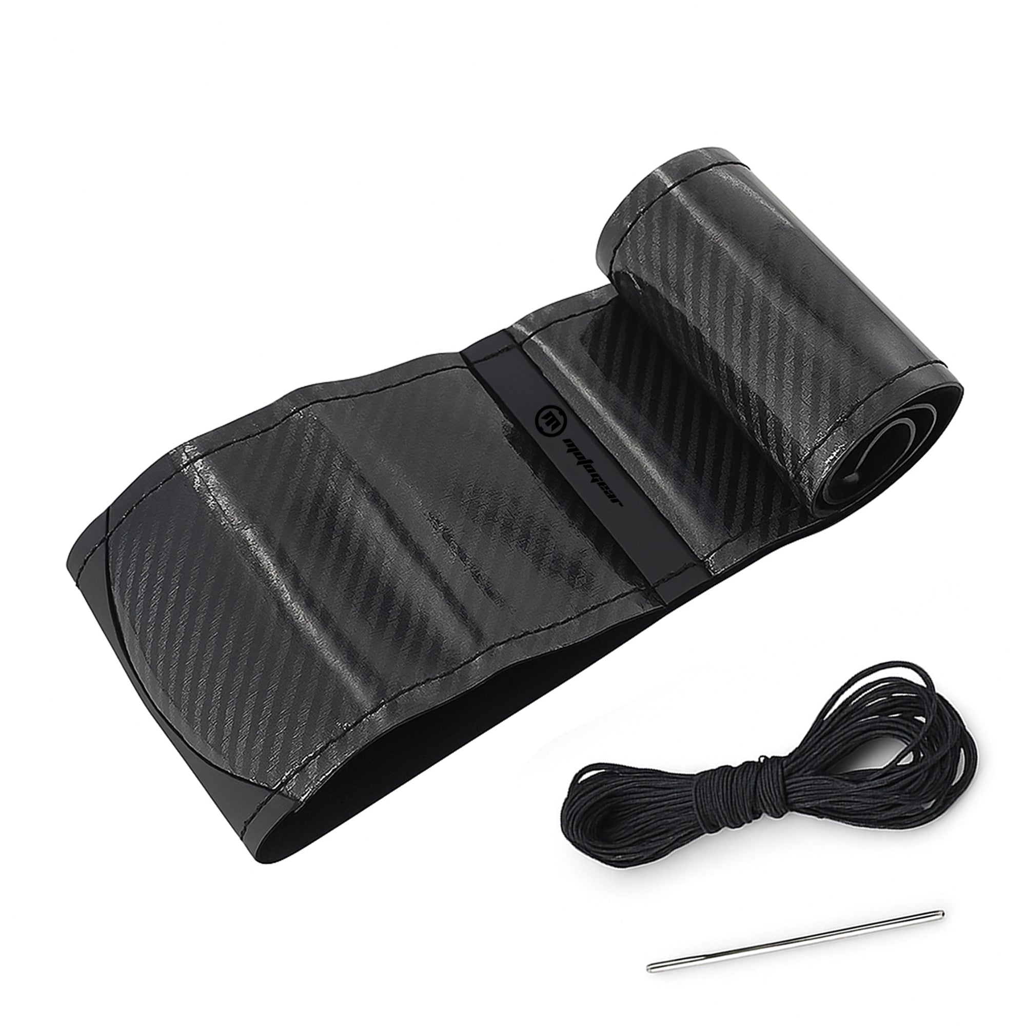MOTOGEAR Bella X1 Carbon Steering Wheel Cover | Anti-Slip Carbon Texture | Premium Steering Wheel Protector | Universal Fit for Cars & SUVs