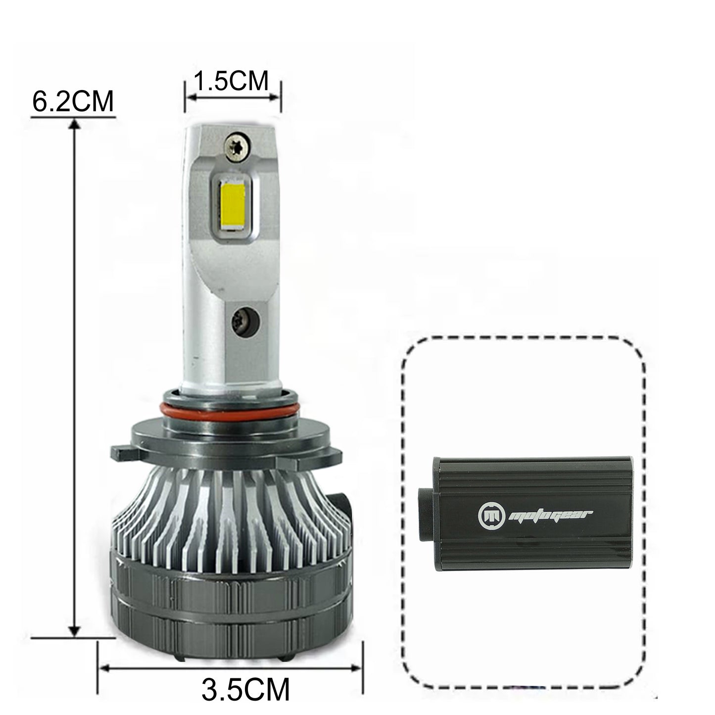 THE BO-TAI SERIES CAR LED HEADLIGHT 199 WATT H4 (PACK OF 2)