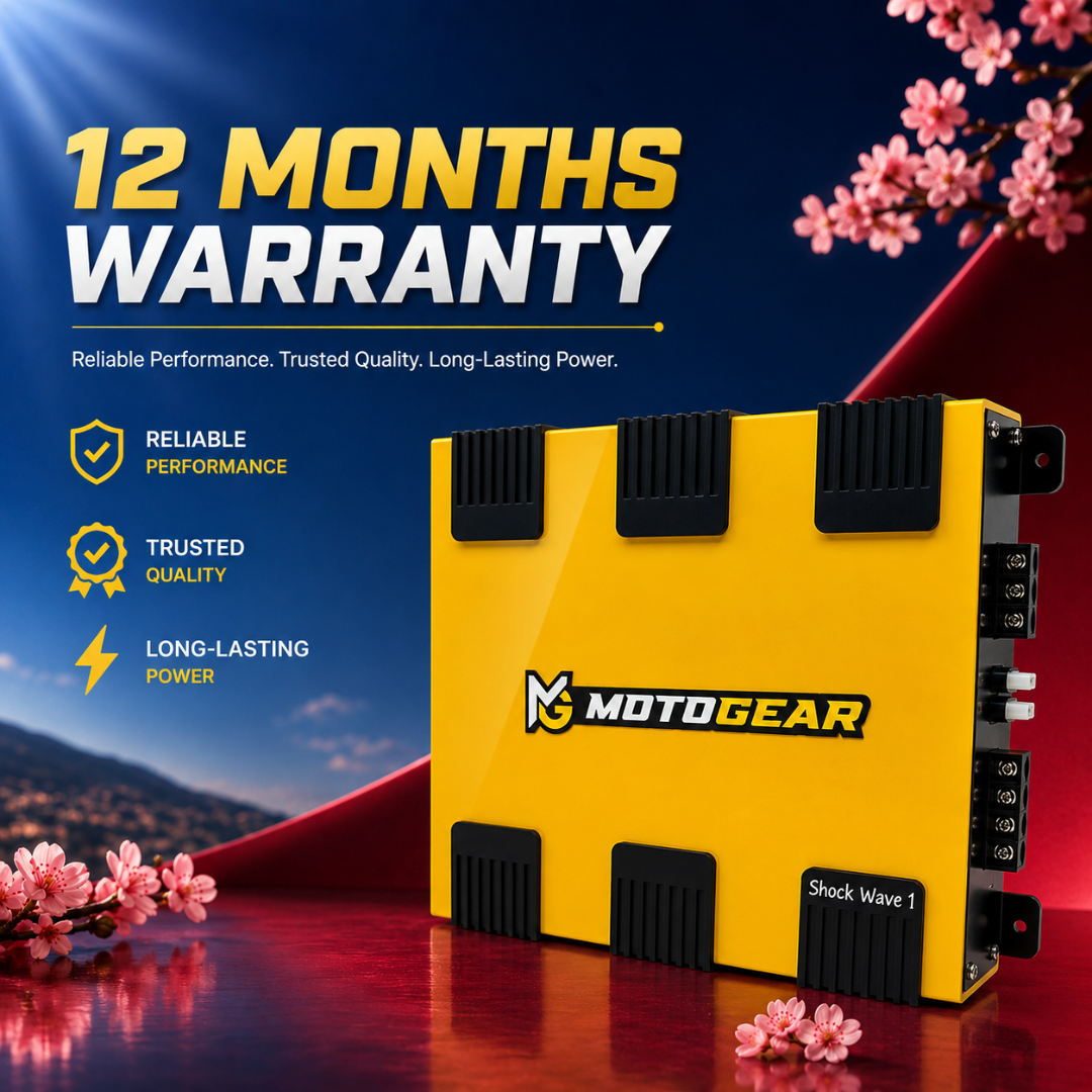 MOTOGEAR Shock Wave-1 2x80W RMS 2 Channel Class AB Amplifier