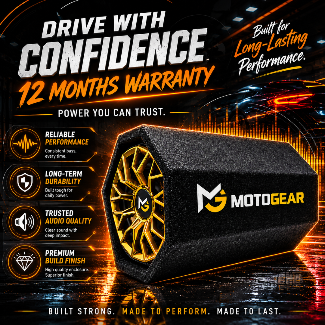 MOTOGEAR Thunder Storm 10.2 Inch 4444W Max Power Active Bass Tube