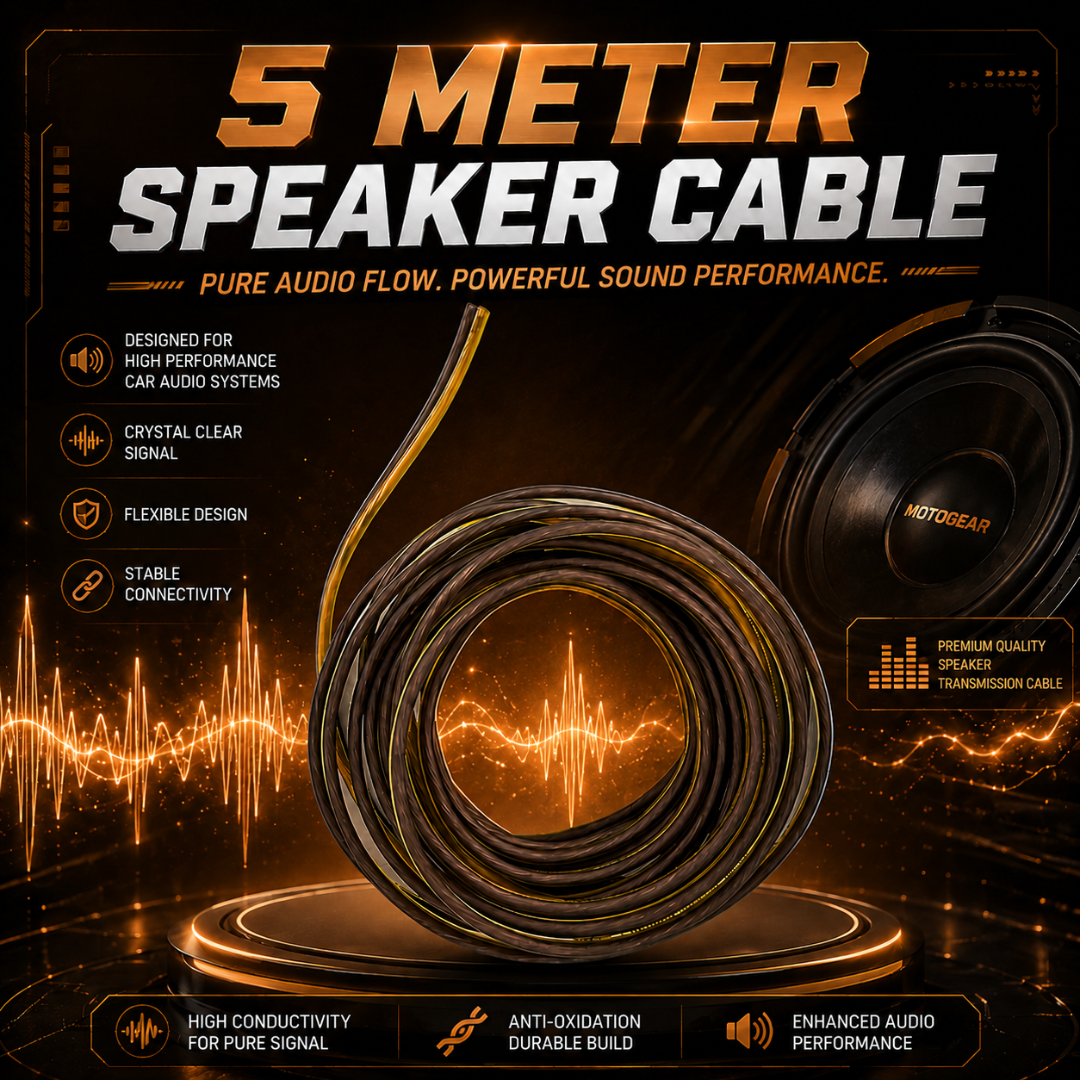 MOTOGEAR 4 Gauge Car Amplifier Wiring Kit | 3200W Power Handling | 100% Oxygen-Free Copper Cable | 100A ANL Fuse | Complete Audio Installation Kit