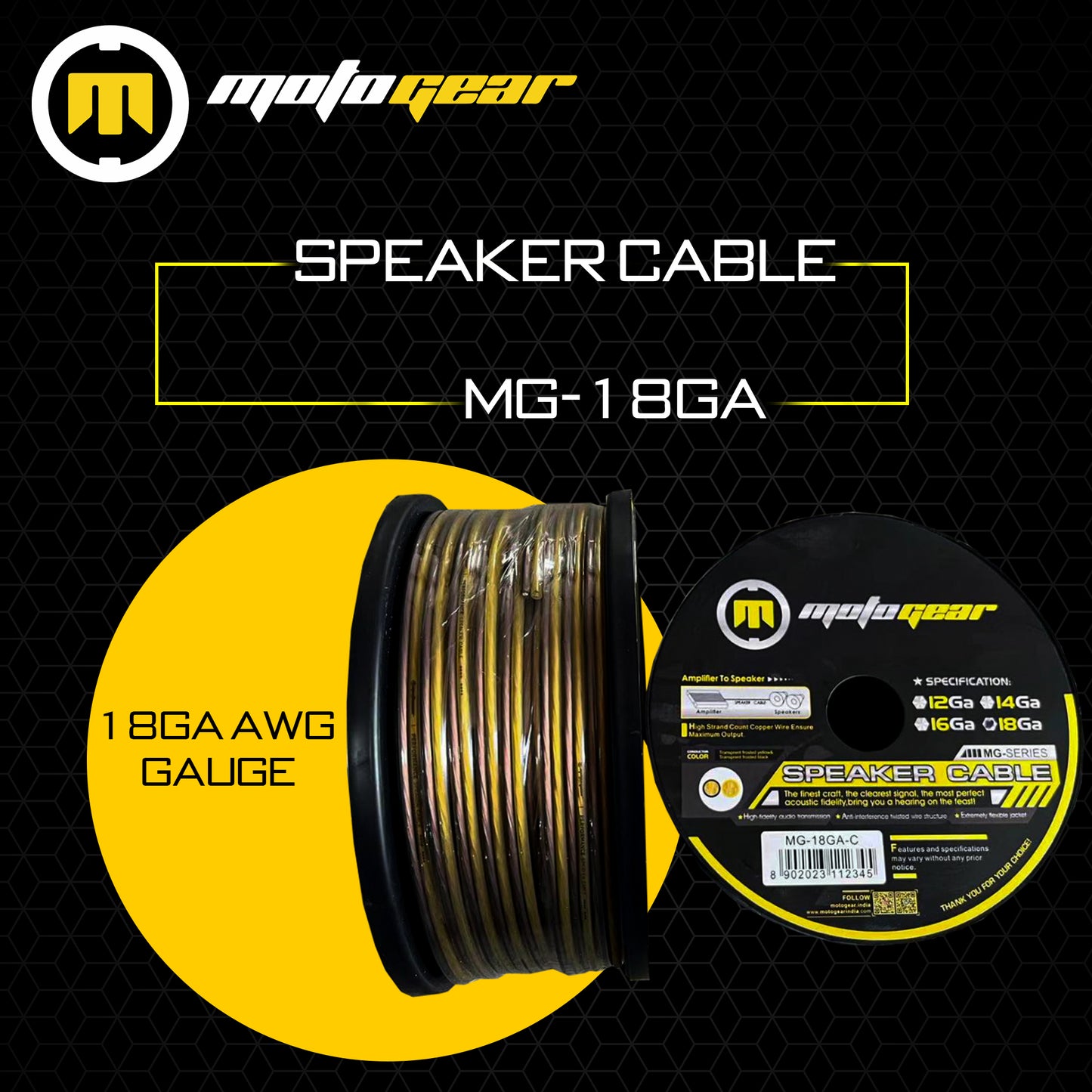 THE SPEAKER CABLE MG-18GA-C