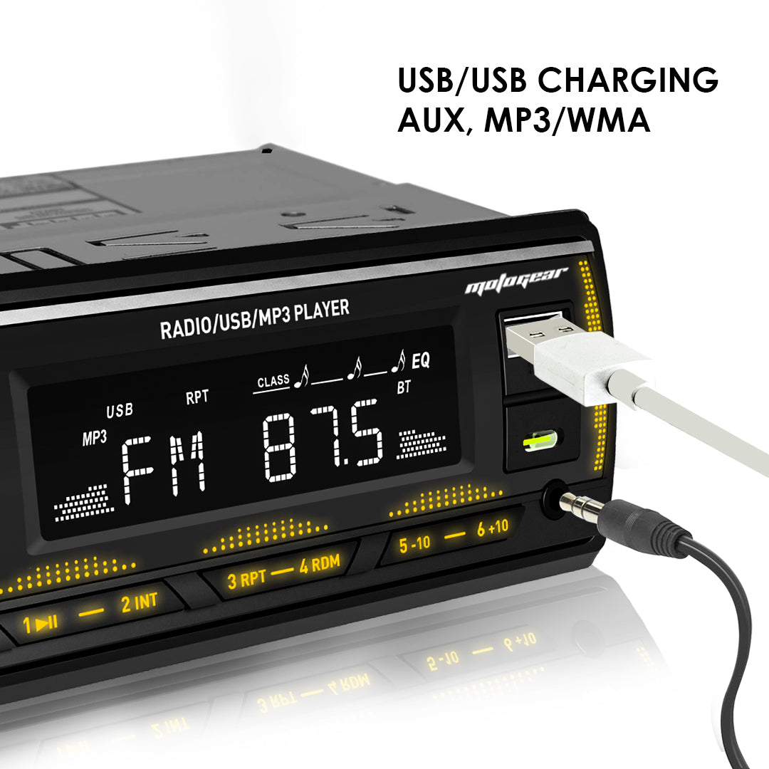 THE HASSLER SERIES CAR FM STEREO AND USB PLAYER MG-FM 4