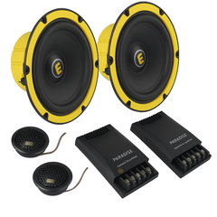 THE 6 INCH COMPONENT SPEAKERS WITH TWITTERS (Pack of 2)