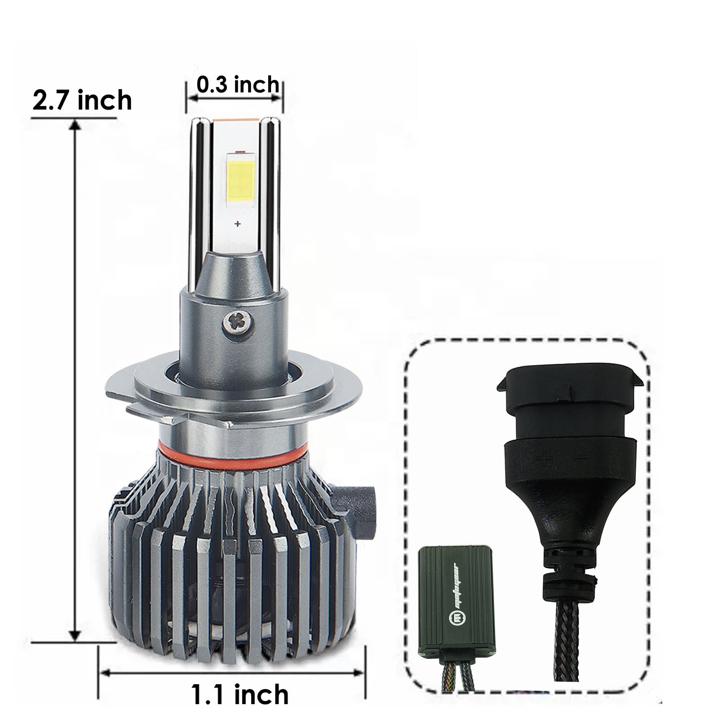 THE KHUBANI SERIES CAR LED HEADLIGHT 111 WATT H1 (PACK OF 2)
