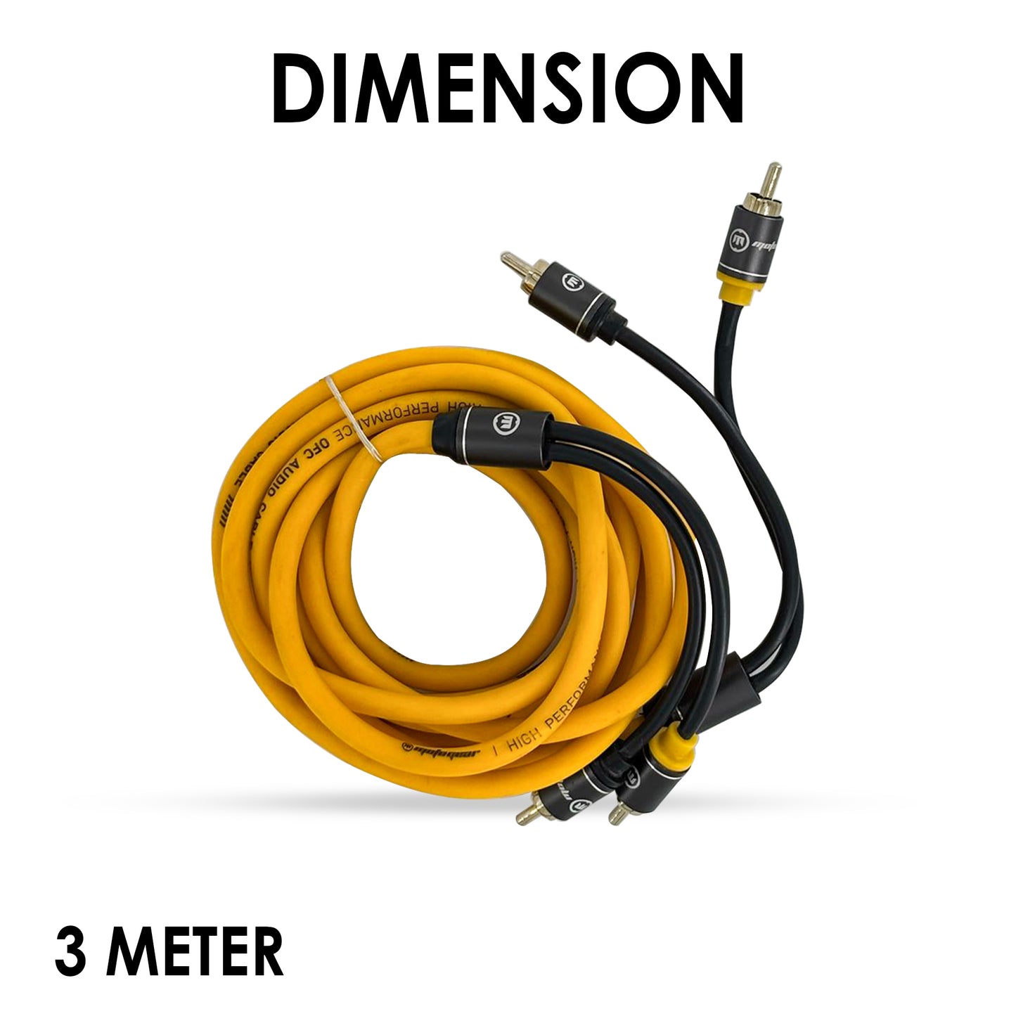 THE KNOCKDOWN SERIES 2 CHANNEL RCA CABLE (3 METRES)