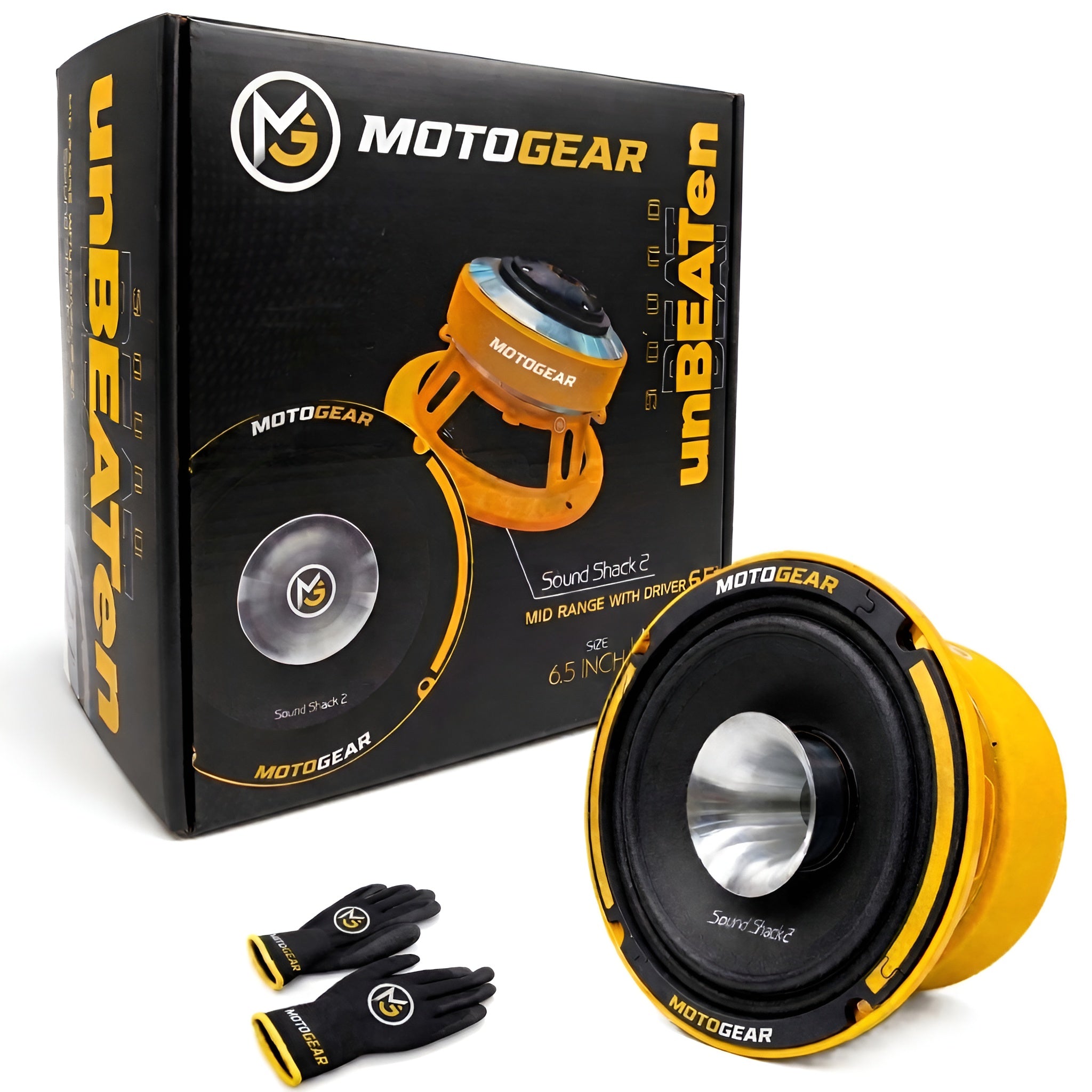 MotoGear 6.5 Inch 350W Max-180W RMS Power Car Speaker | High Performance | Universal Fit For All Cars ( Pack of 2)