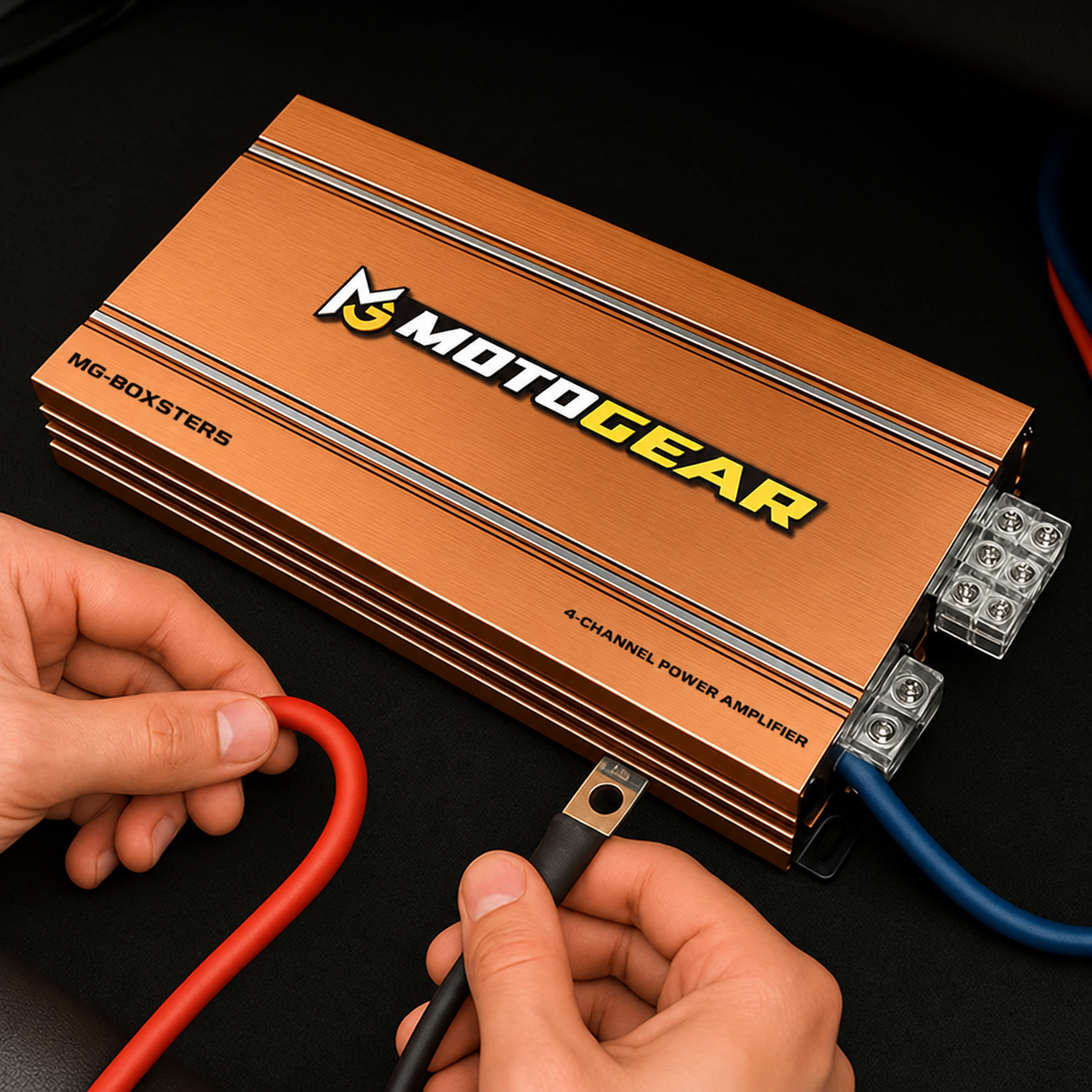 MOTOGEAR Boxster-5 4x90W RMS 4 Channel Class AB Amplifier