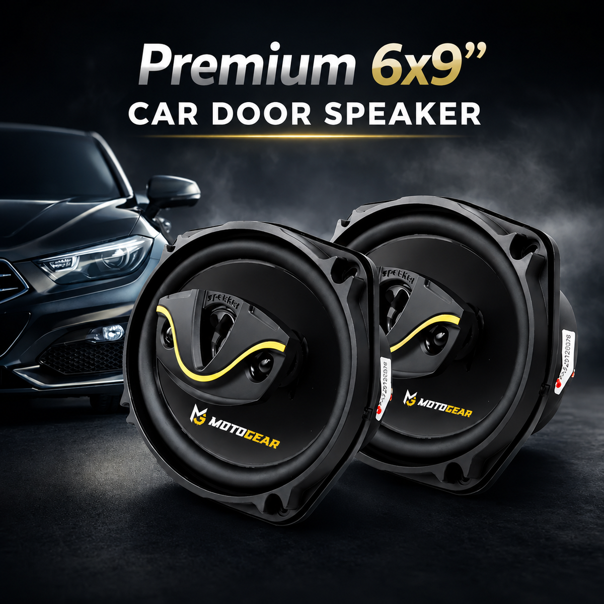 MOTOGEAR 6900 60W RMS 6x9 Inch Car Door Speaker