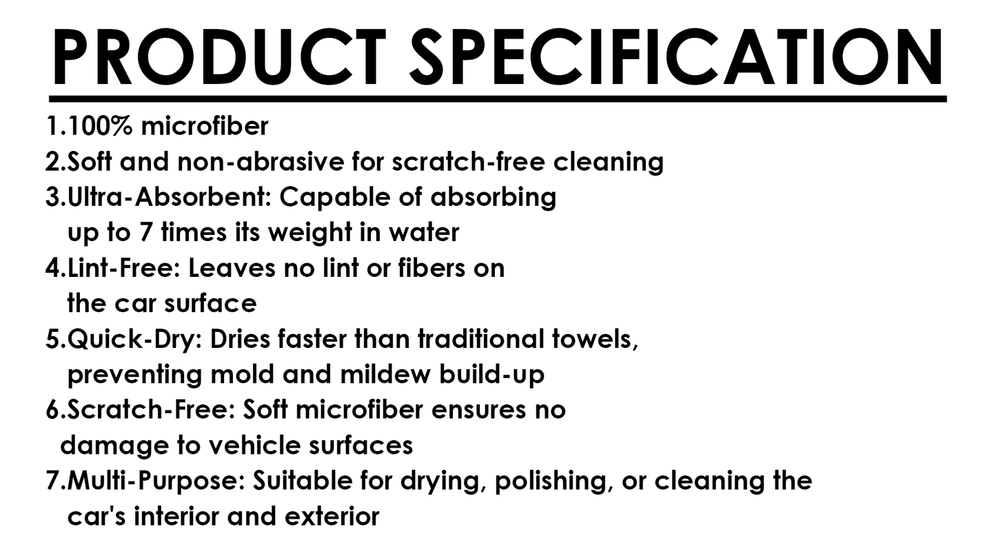 The Blue Towel For Car 40X60CM