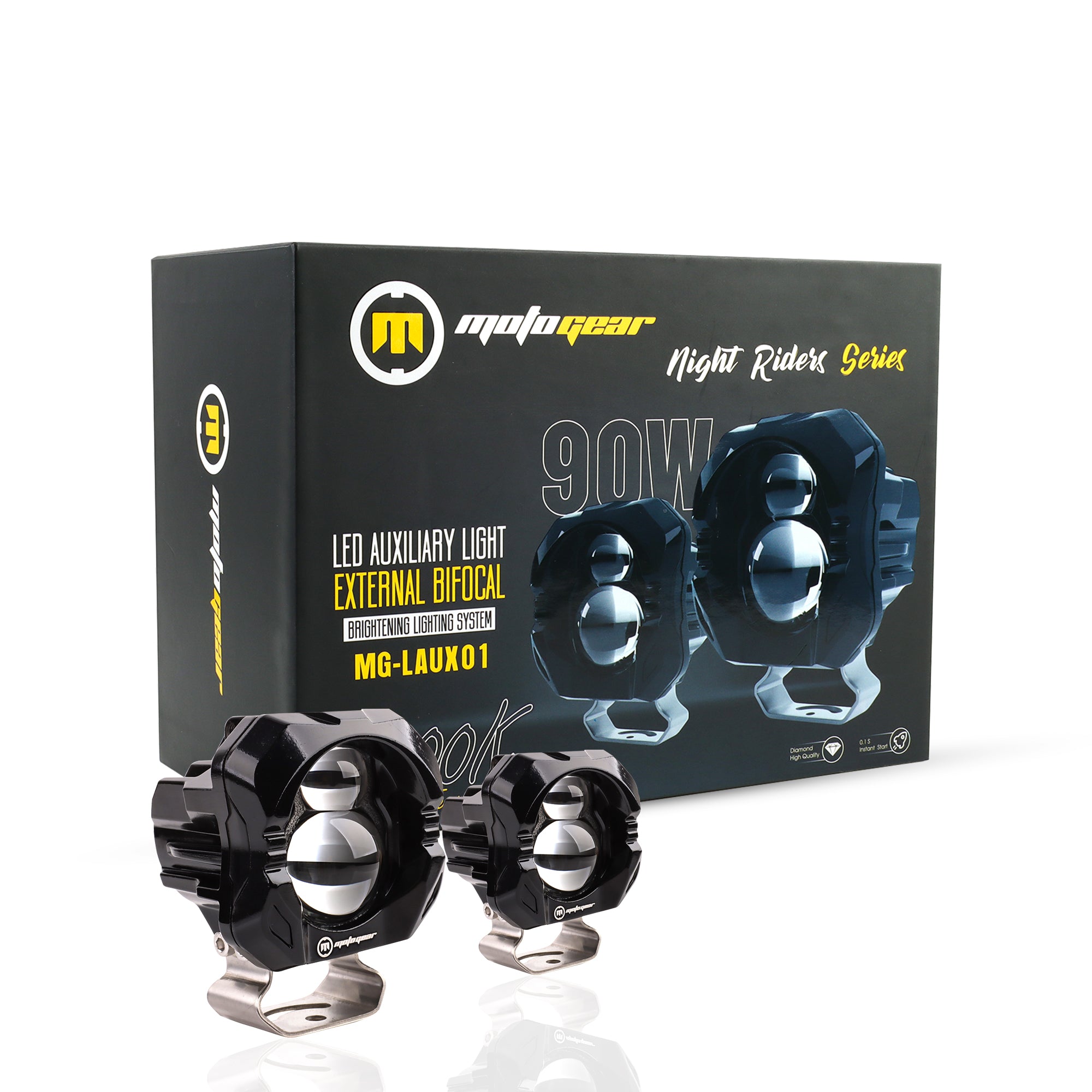 MOTOGEAR LUX01 90W 3 Inch LED Auxiliary Fog Light