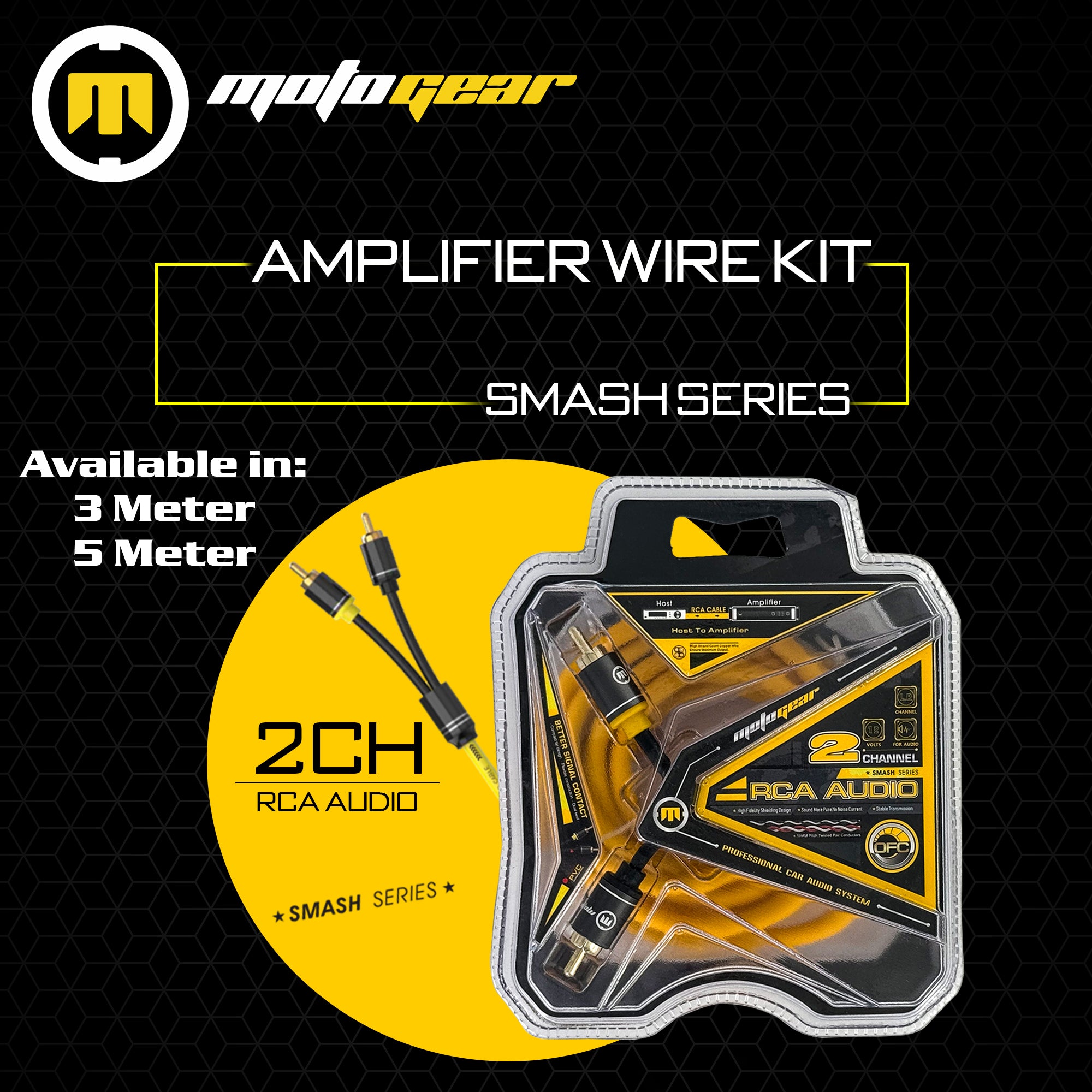 THE SMASH SERIES 2 CHANNEL RCA CABLE (3 METRES)