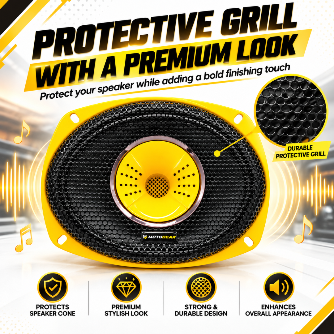 MOTOGEAR Street Sound 2 6x9 Inch 2-Way Car Speaker (Pack of 1)