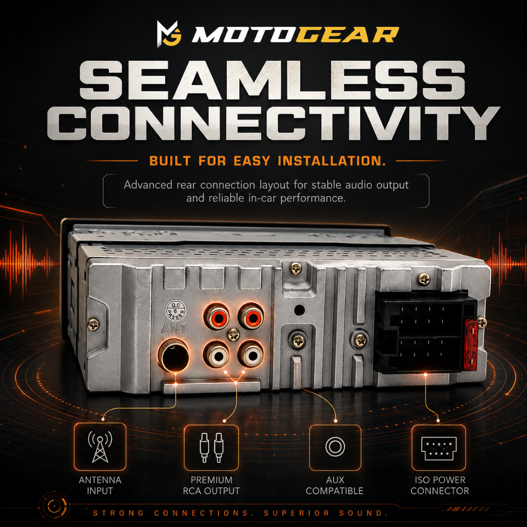 MOTOGEAR FM-4 4x60W MOSFET Car FM Stereo Player