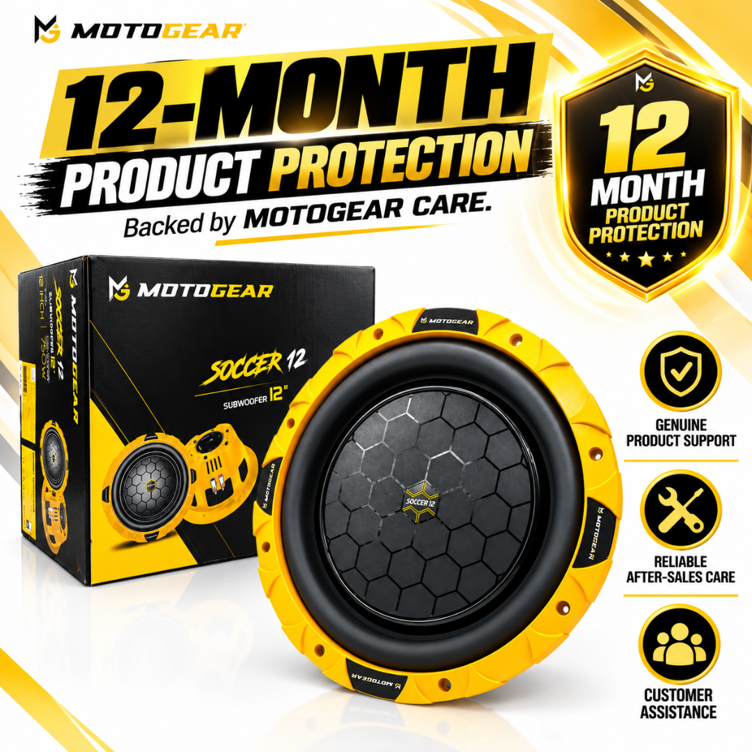 MOTOGEAR Soccer 12 750W 12 Inch Car Subwoofer (Pack of 1)